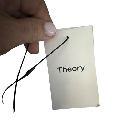 Theory Laurelwood SF Wrap Trench Coat size small Deep Navy Modern Crepe NWT - Picture 6 of 10